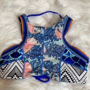 Maaji Reversible Bikini Halter Swim Top Medium